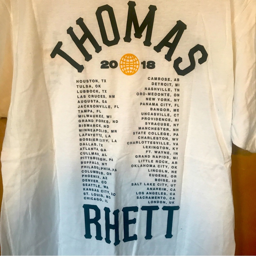 Thomas Rhett Life Changes Tour 2018 Tee Unisex L